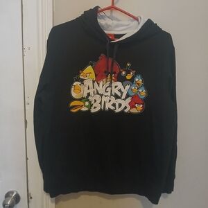 Angry Birds Black And White Hoodie